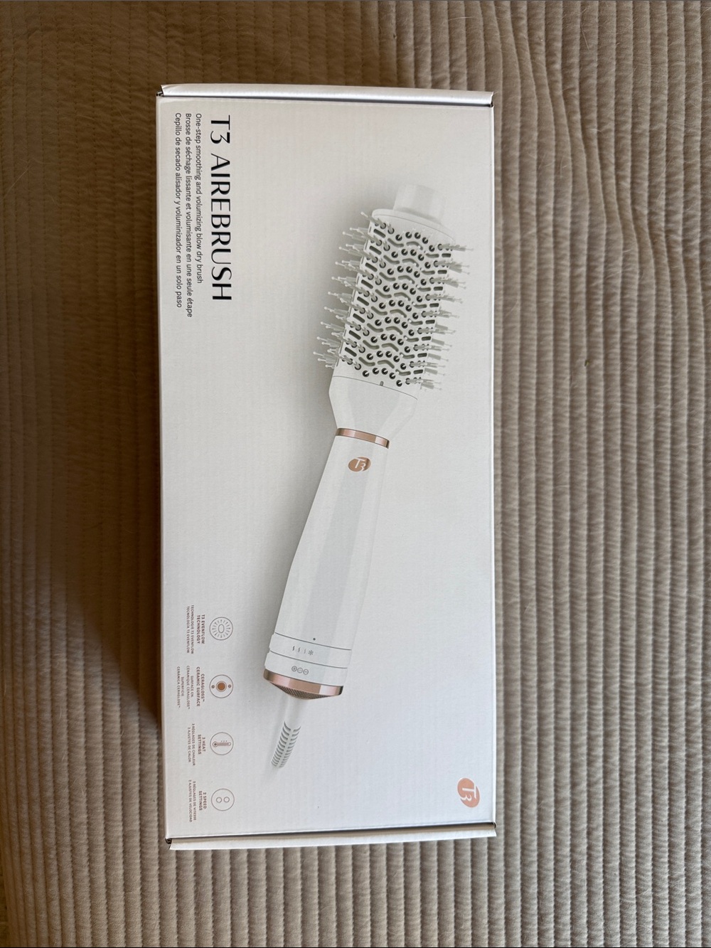 T3 White and Rose Gold Airbrush Hot Air Brush